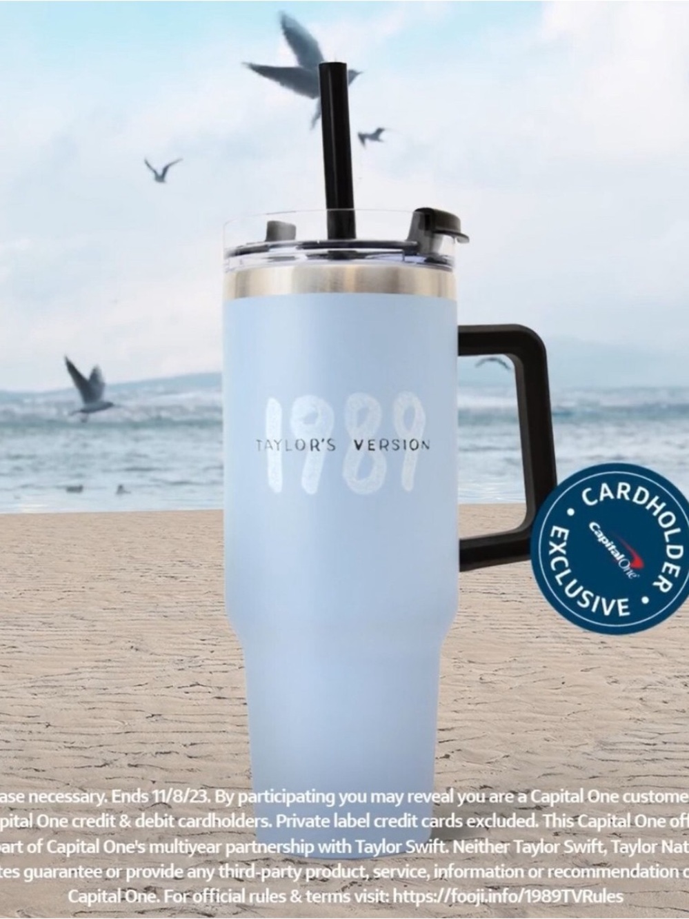 Taylor Swift ‘capital one’ 1989 tumbler